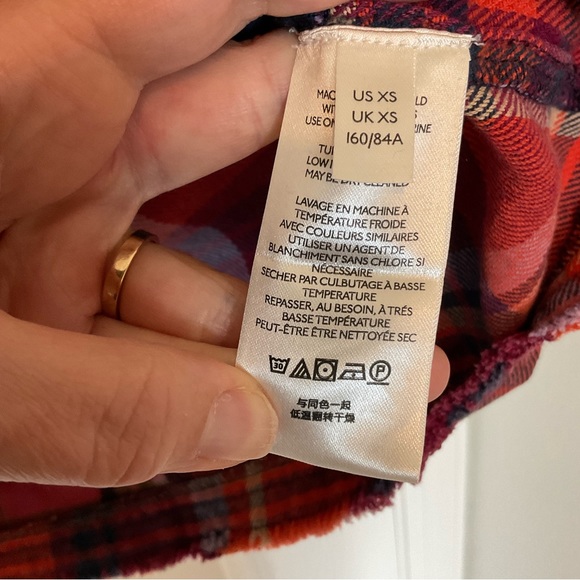 Free People We the Free Moon Bay mixed plaid top - Picture 10 of 13